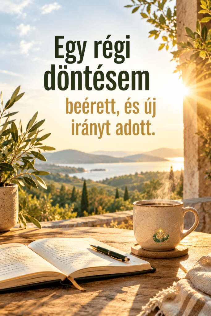 Egy régi döntésem beérett és új irányt adott.